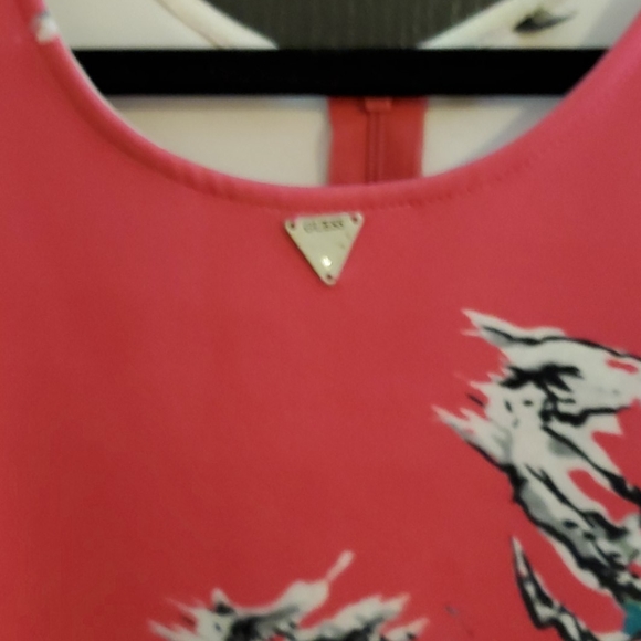 Guess Pink Asian Tiger Print Dress - Picture 6 of 7